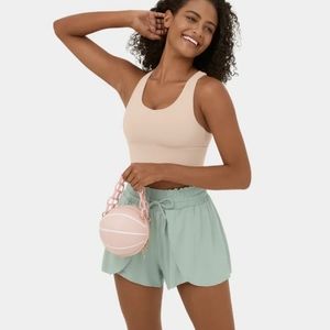 NWT Halara Frill High Waisted Elastic Waistband Drawstring Flowy Shorts Sz Small